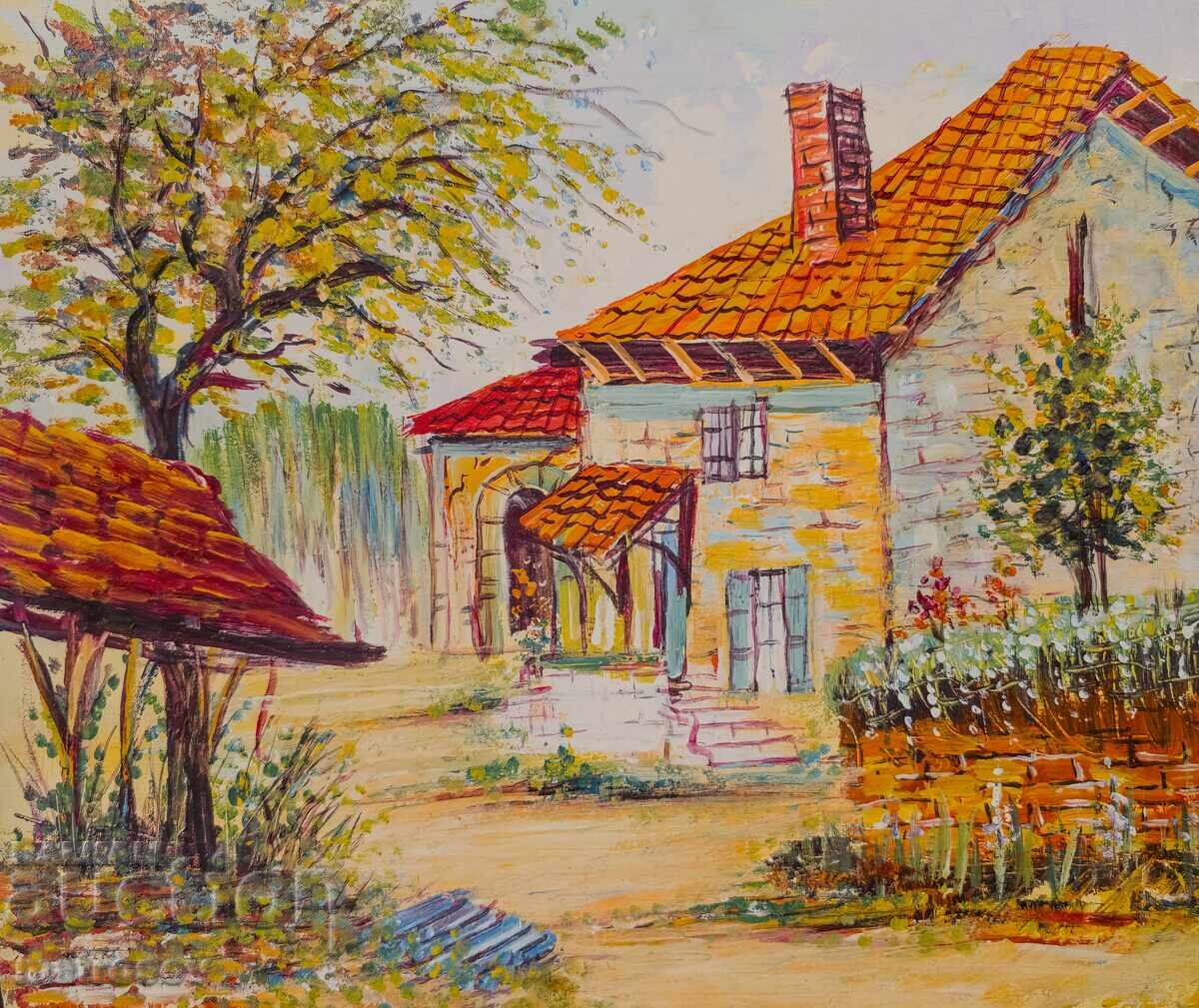 Μπορίς Τσάνοφ, ελαιογραφία, τοπίο με τιμή 300.00 BGN | € 153.39