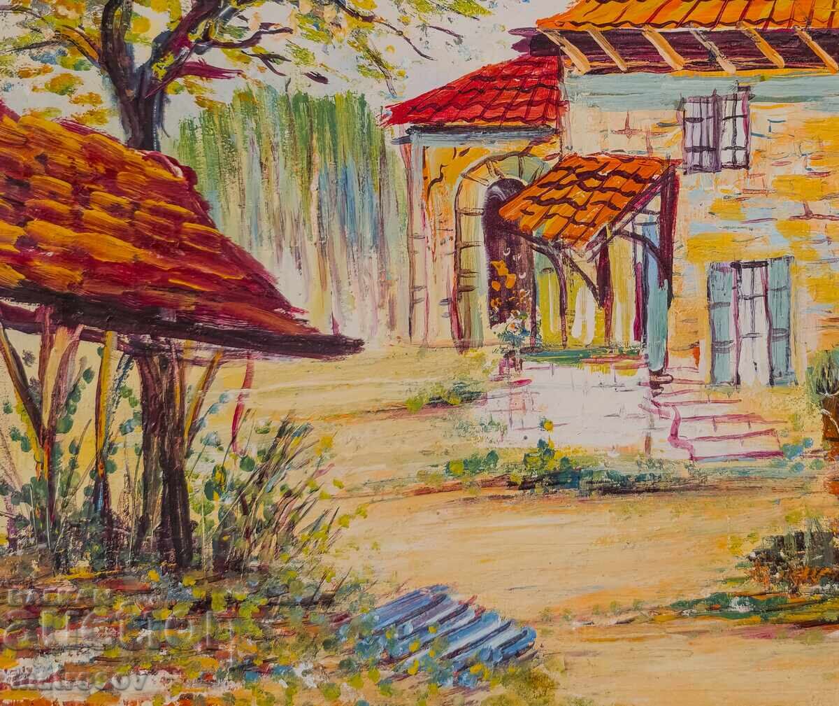 Παράδοση Μπορίς Τσάνοφ, ελαιογραφία, τοπίο