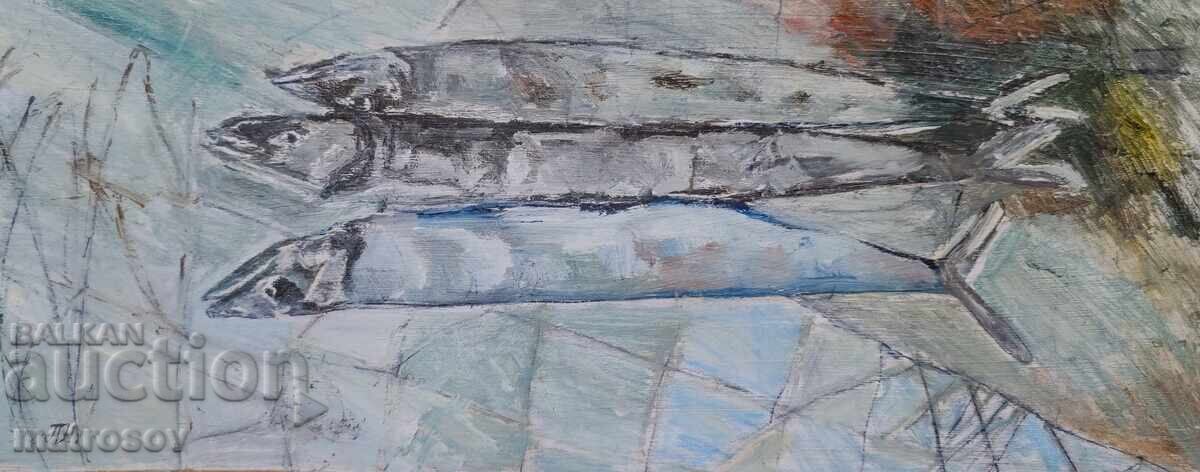 Πέταρ Νένοφ, ελαιογραφίες, ψάρια