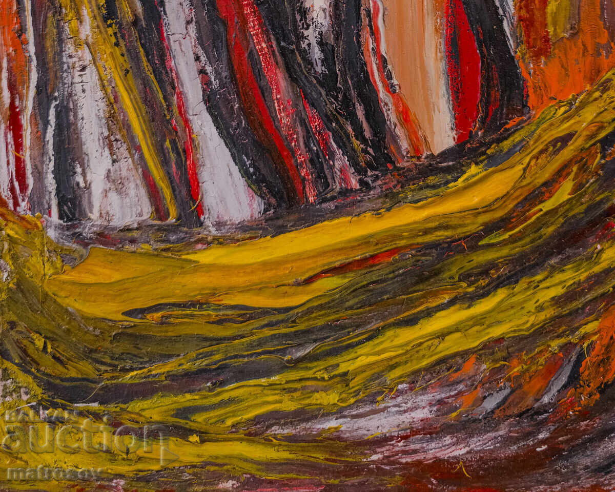 Livrarea Valentin Radenovski, pictură în ulei, peisaj