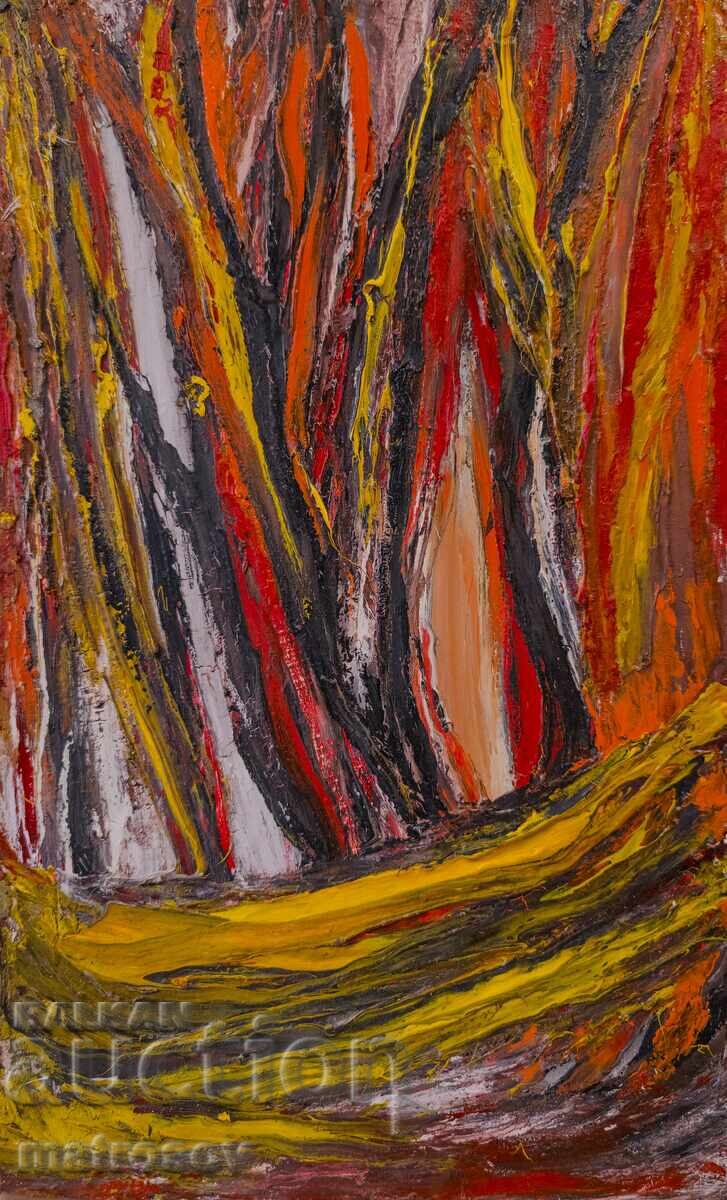 Valentin Radenovski, pictură în ulei, peisaj Valentin Radenovski, pictură în ulei, peisaj