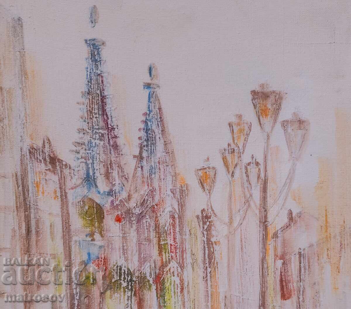 Delivery of Venelin Petrov, oil painting, landscape "From Vienna" 97 (year)