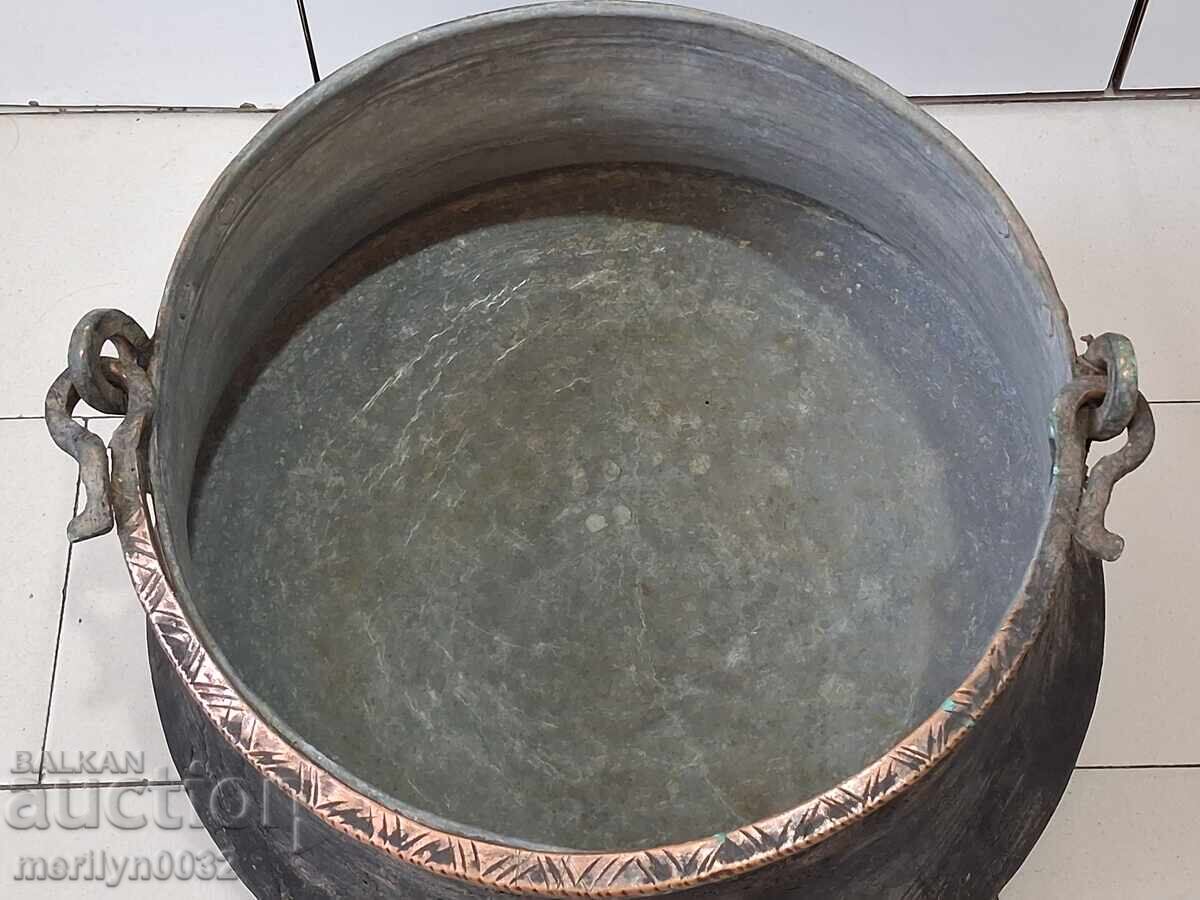Harania veche, vas de cupru, ceaun mare, cupru, praf - 7 Harania veche, vas de cupru, ceaun mare, cupru, praf - 7