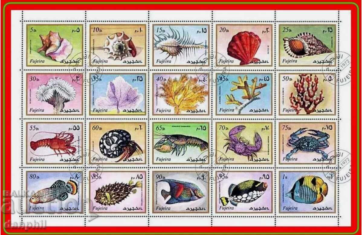 1972 Fujairah UAE - Mint Small Sheet 1972 Fujairah UAE - Mint Small Sheet