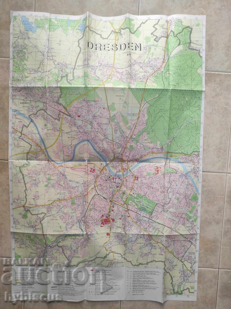 Dresden City Map 1977
