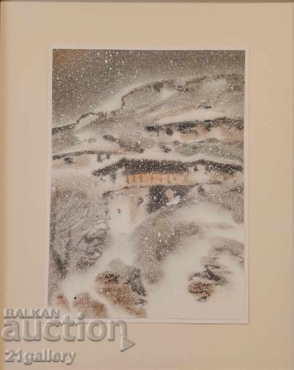 Delivery of Sava Tsonovski /1925-/ Watercolor landscape 2008