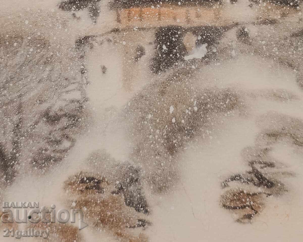 Sava Tsonovski /1925-/ Watercolor landscape 2008 - 6