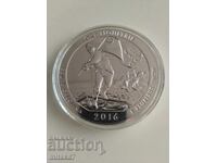 1/4 Dollar 2016, USA, 5oz, Silver 999