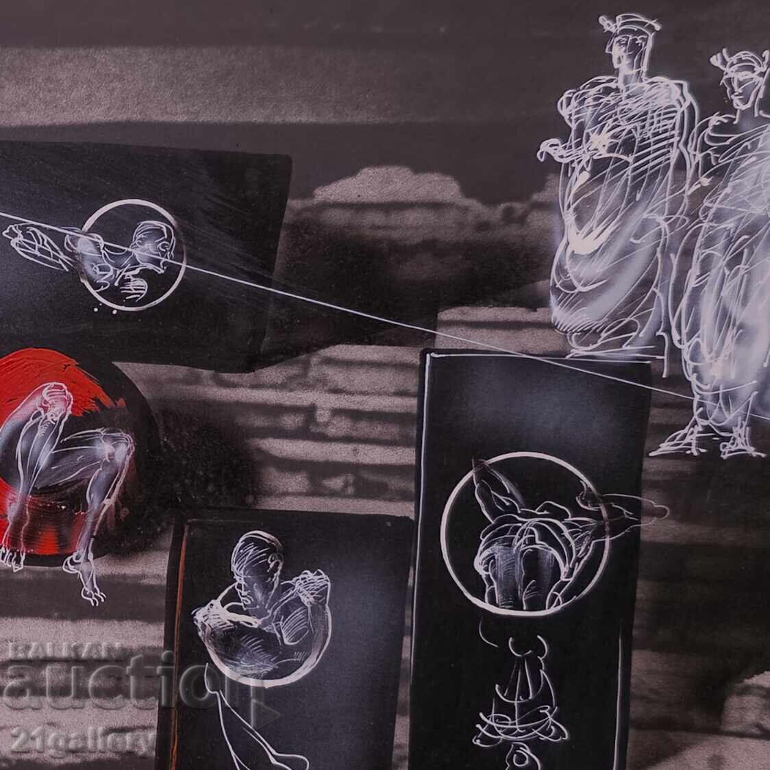 Έργο γκουάς, αφηρημένη εικονιστική σύνθεση - 6