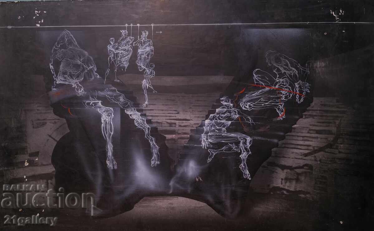 Έργο γκουάς, αφηρημένη εικονιστική σύνθεση