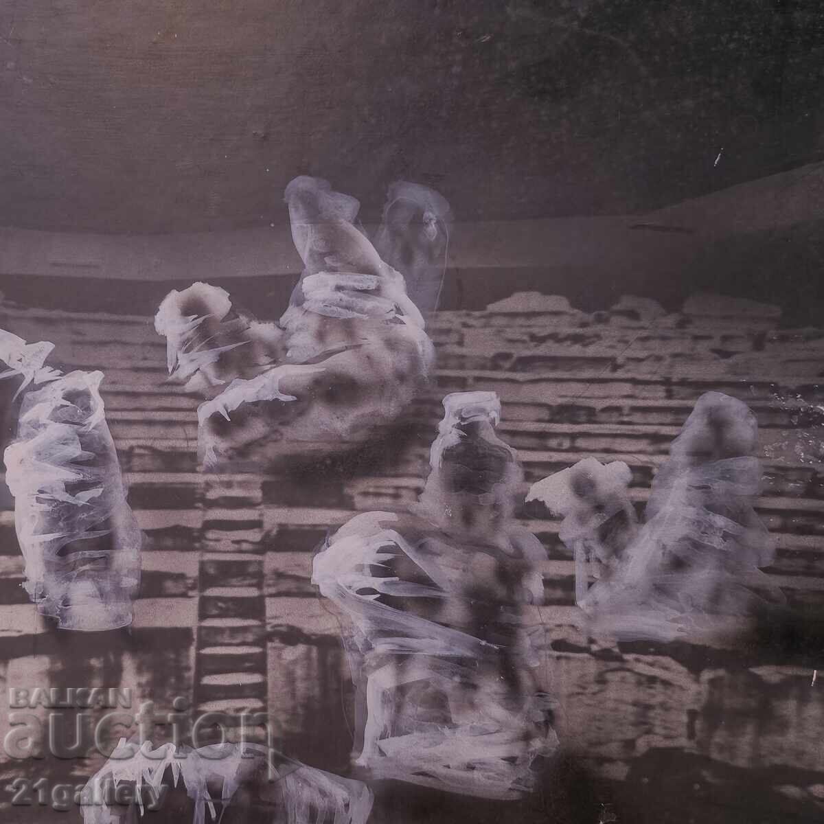 Gouache painting, abstract figurative composition - 5