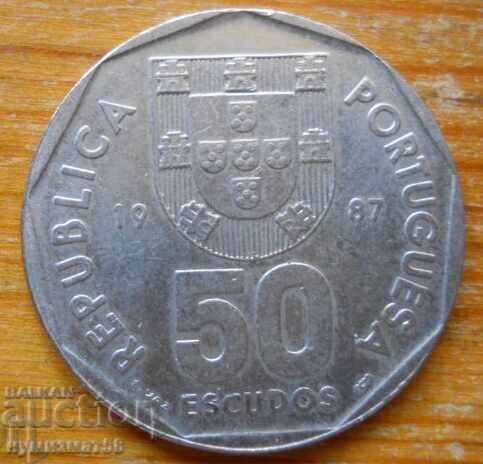 50 escudos 1987 - Portugal 50 escudos 1987 - Portugal