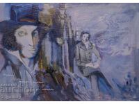 Σύγχρονος ελαιογραφικός πίνακας πορτρέτο του Αλεξάντερ Πούσκιν