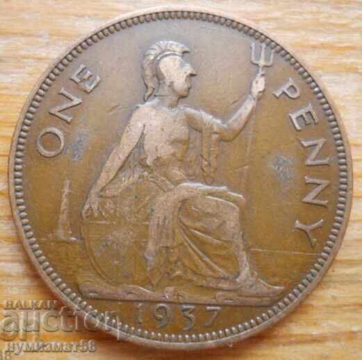 1 penny 1937 - Great Britain (King George VI)
