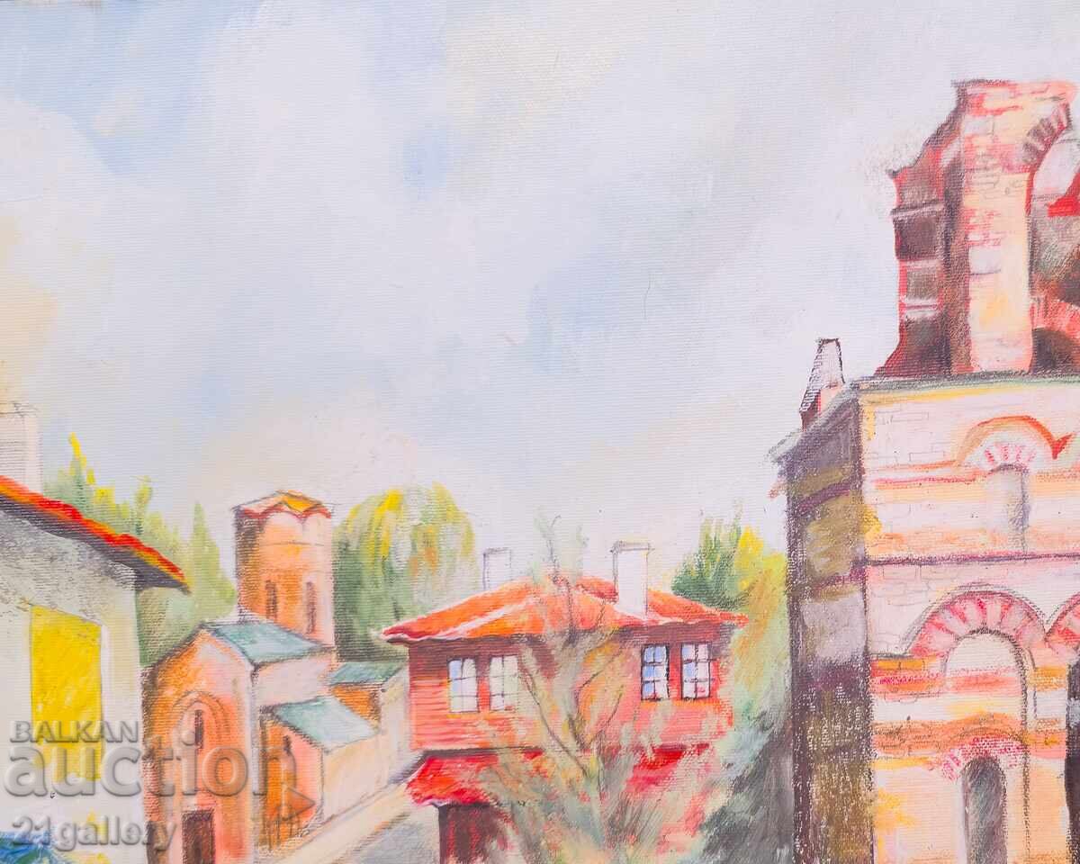 Παράδοση Τοπίο από Νεσέμπαρ, ελαιογραφία