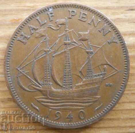 1/2 penny 1940 - Great Britain (King George VI)