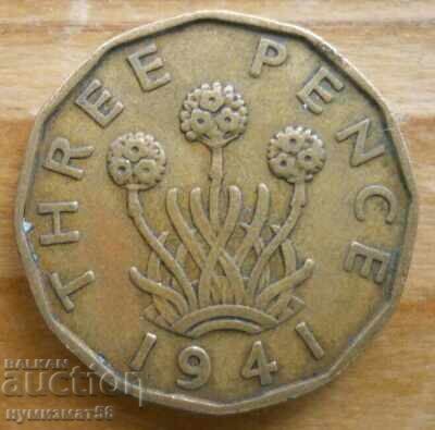 3 pence 1941 - Marea Britanie (regele George al VI-lea)