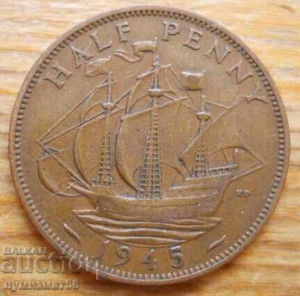 1/2 penny 1945 - Great Britain (King George VI)