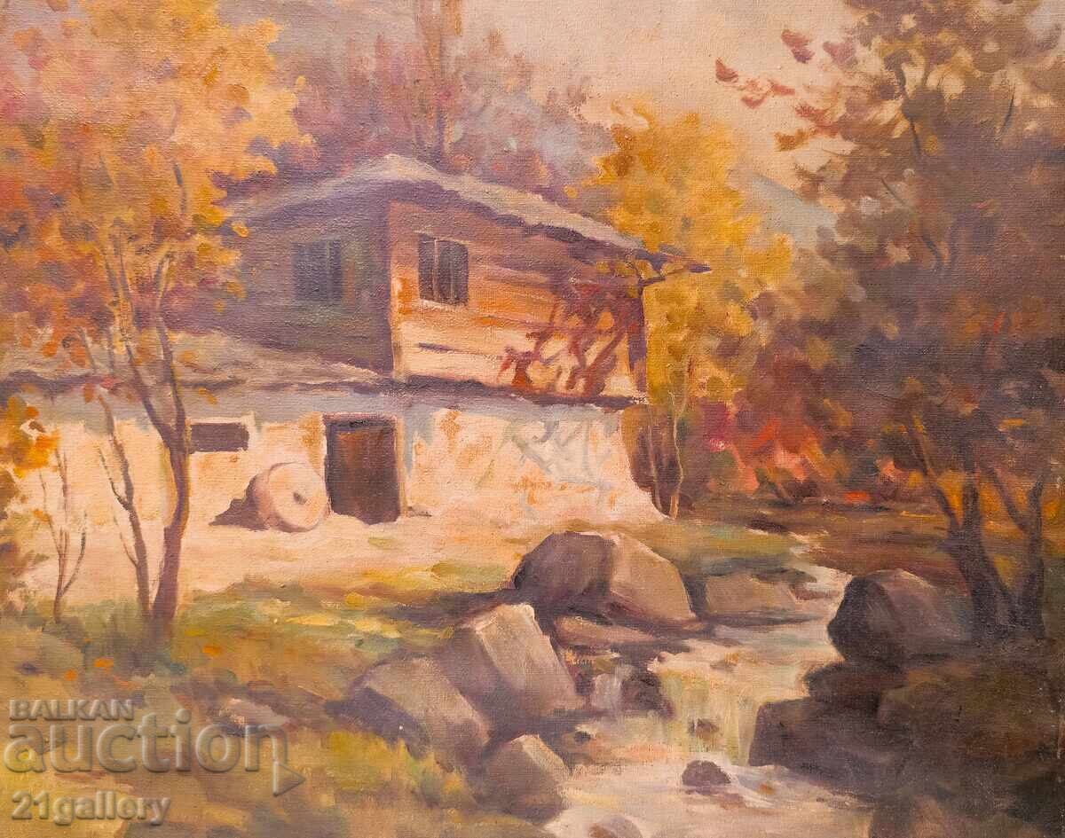 Oil painting, autumn landscape - 5