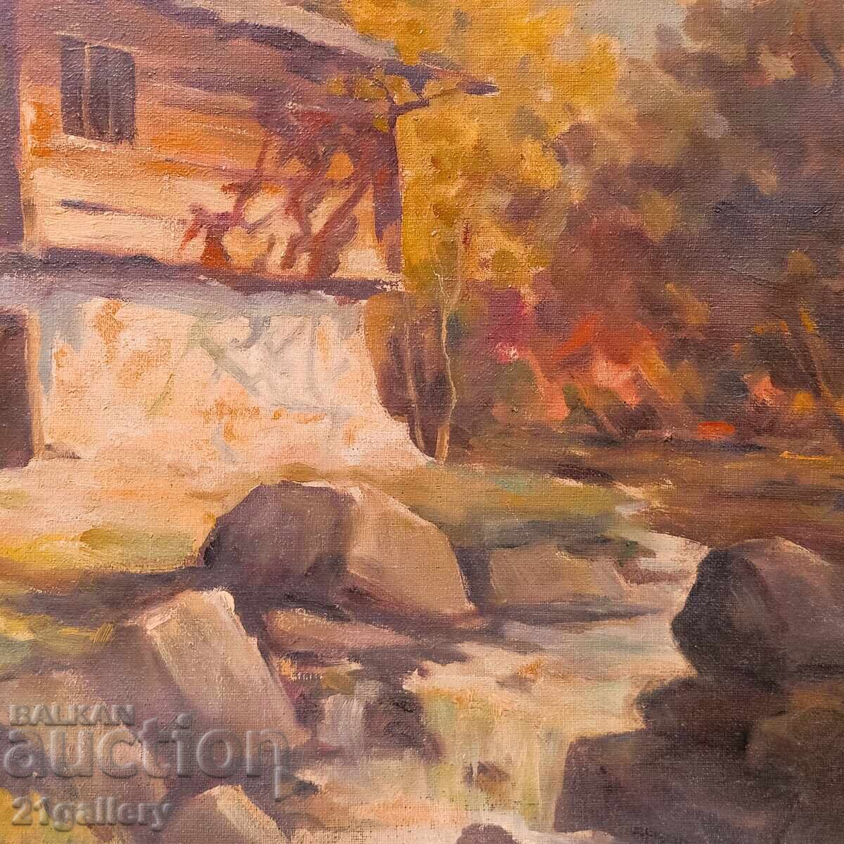 Oil painting, autumn landscape - 6