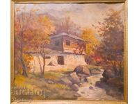 Ελαιογραφία, φθινοπωρινό τοπίο