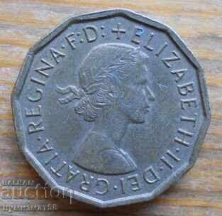 3 pence 1967 - Marea Britanie (Elizabeth II) cu preț 1.50 BGN | € 0.77