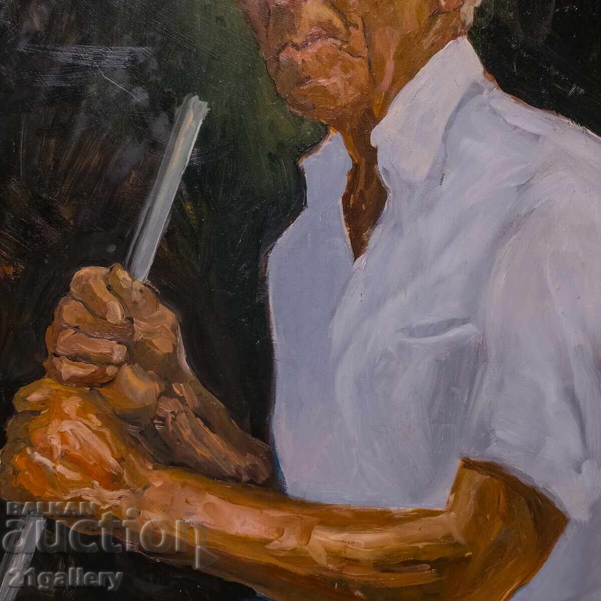 Ελαιογραφία, ανδρικό πορτρέτο - 7