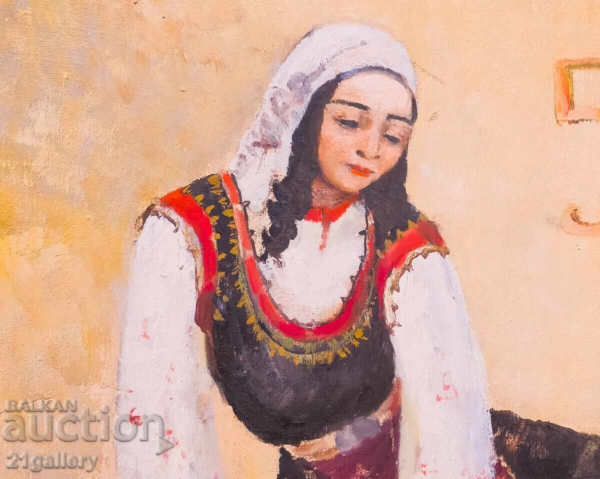 Аукцион Цветана Гатева (1894 - 1980) Стара маслена картина 1960г.