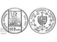 10 Diners, Андора, 1991. 1 унция сребро!