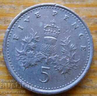 5 pence 1992 - Great Britain 5 pence 1992 - Great Britain