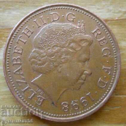 2 pence 1998 - Marea Britanie cu preț 0.30 BGN | € 0.15 2 pence 1998 - Marea Britanie cu preț 0.30 BGN | € 0.15
