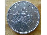 5 pence 2002 - Marea Britanie