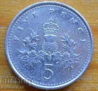 5 pence 2003 - Marea Britanie