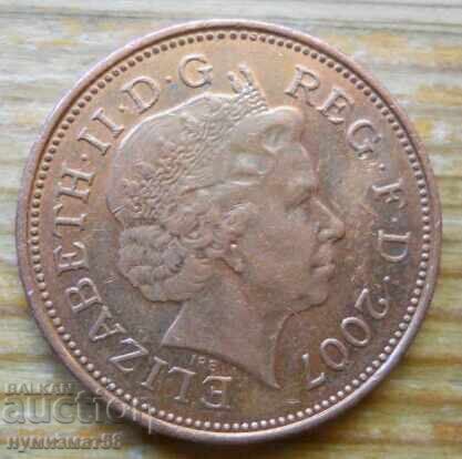2 pence 2007 - Marea Britanie cu preț 0.30 BGN | € 0.15