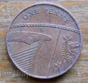 1 пени 2009 г - Великобритания 1 пени 2009 г - Великобритания