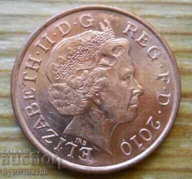 1 пени 2010 г - Великобритания с цена 0.40 лв. | € 0.20