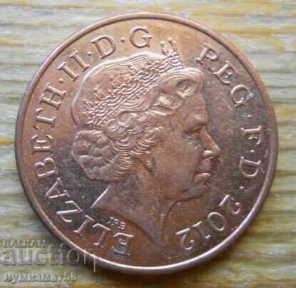 2 pence 2012 - Marea Britanie cu preț 0.50 BGN | € 0.26
