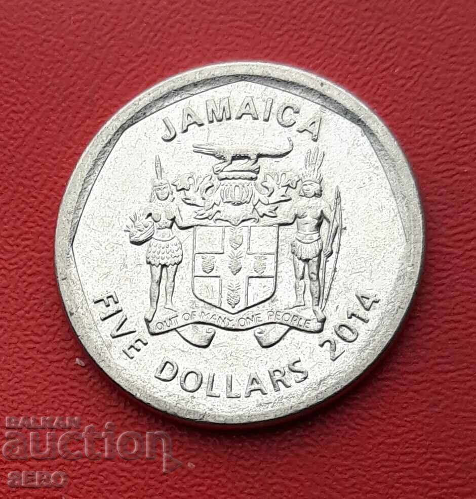 Island of Jamaica-5 dollars 2014 Island of Jamaica-5 dollars 2014