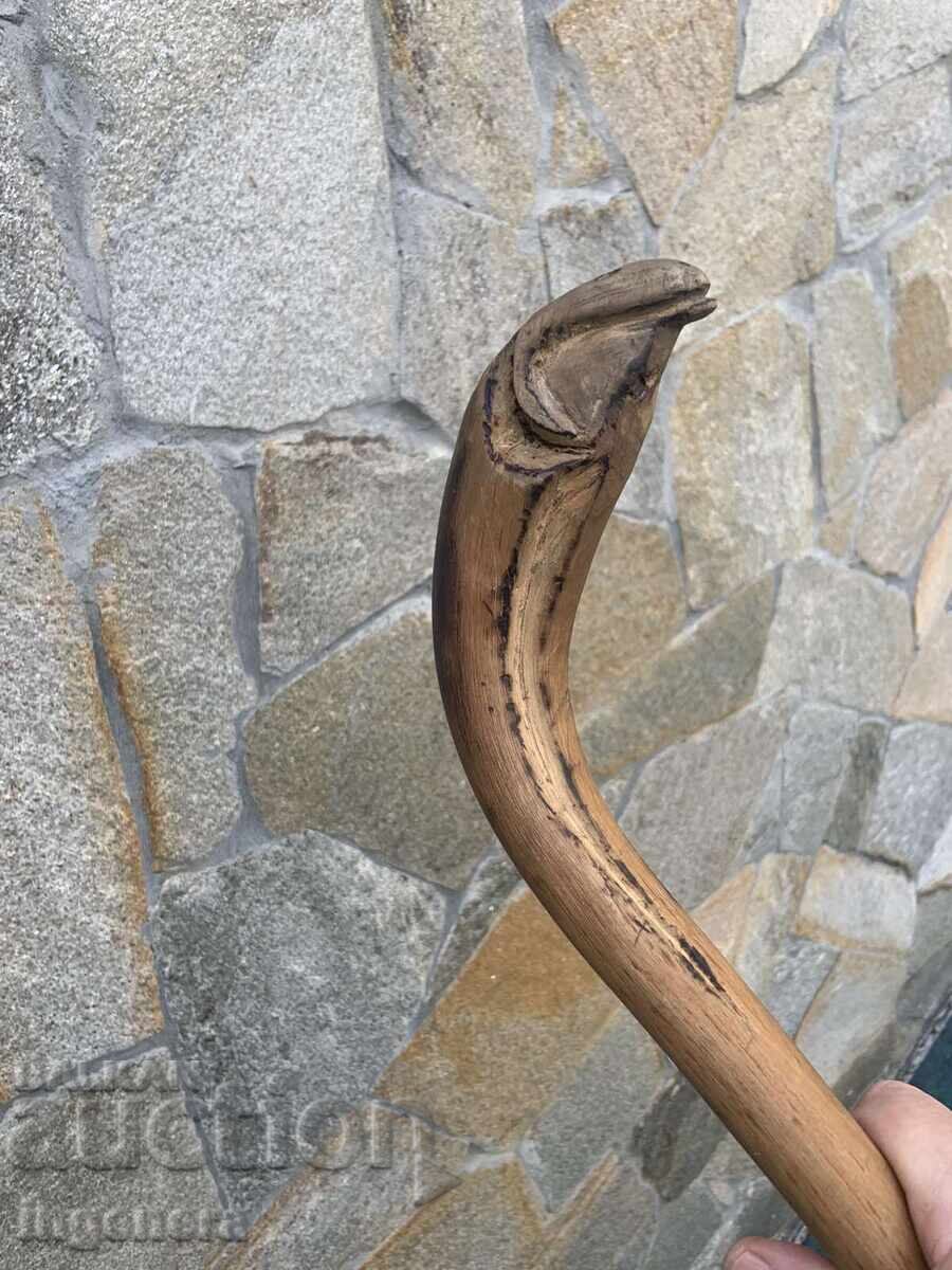 Ραβδί ξυλογλυπτικής κρανιά παλαιά χειροποίητη με τιμή 58.00 BGN | € 29.65