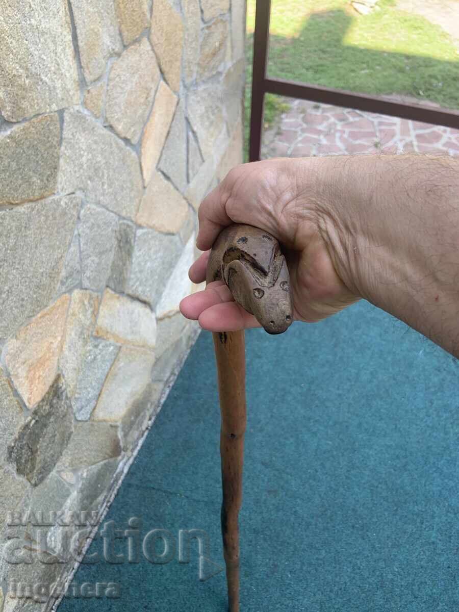 Δημοπρασία Ραβδί ξυλογλυπτικής κρανιά παλαιά χειροποίητη