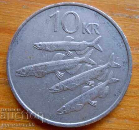 10 крони 1984 г. - Исландия