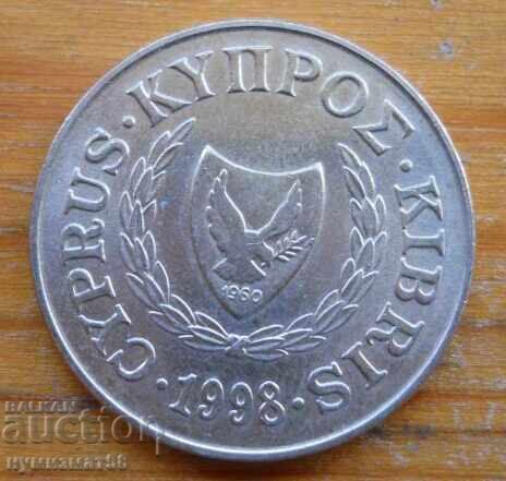 20 цента 1998 г. - Кипър с цена 0.90 лв. | € 0.46 20 цента 1998 г. - Кипър с цена 0.90 лв. | € 0.46