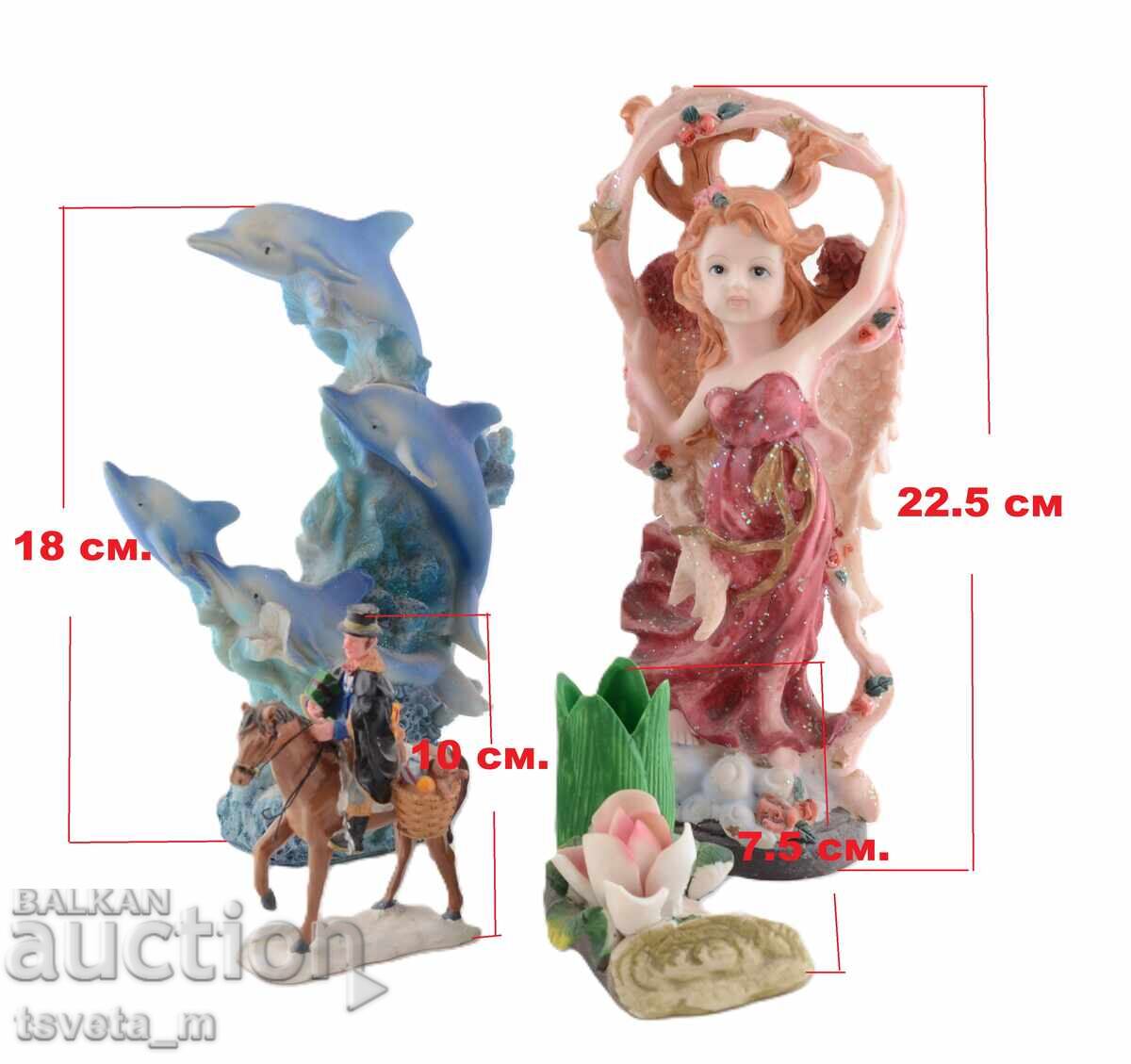 Λοτ από 4 τμχ. πορσελάνινα ειδώλια Λοτ από 4 τμχ. πορσελάνινα ειδώλια