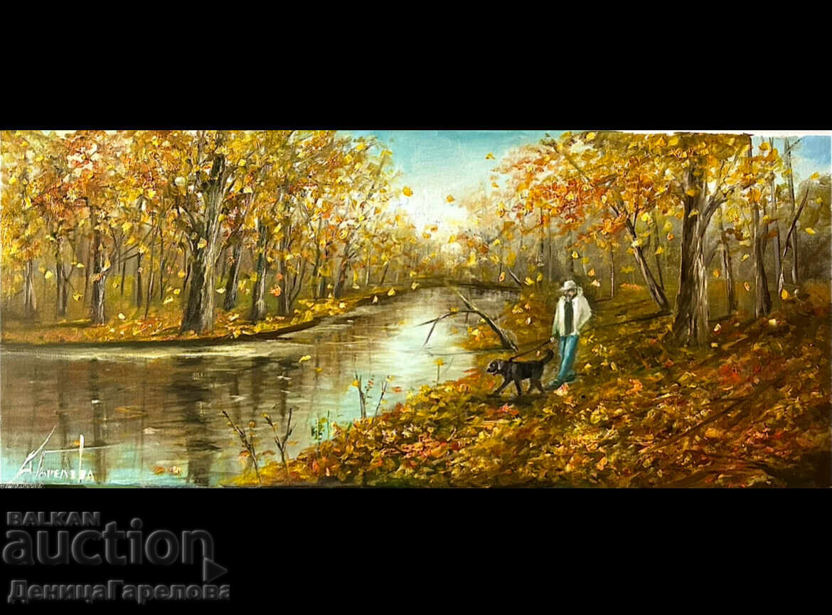 Denitsa Garelova oil painting 70/30 "Golden Autumn"