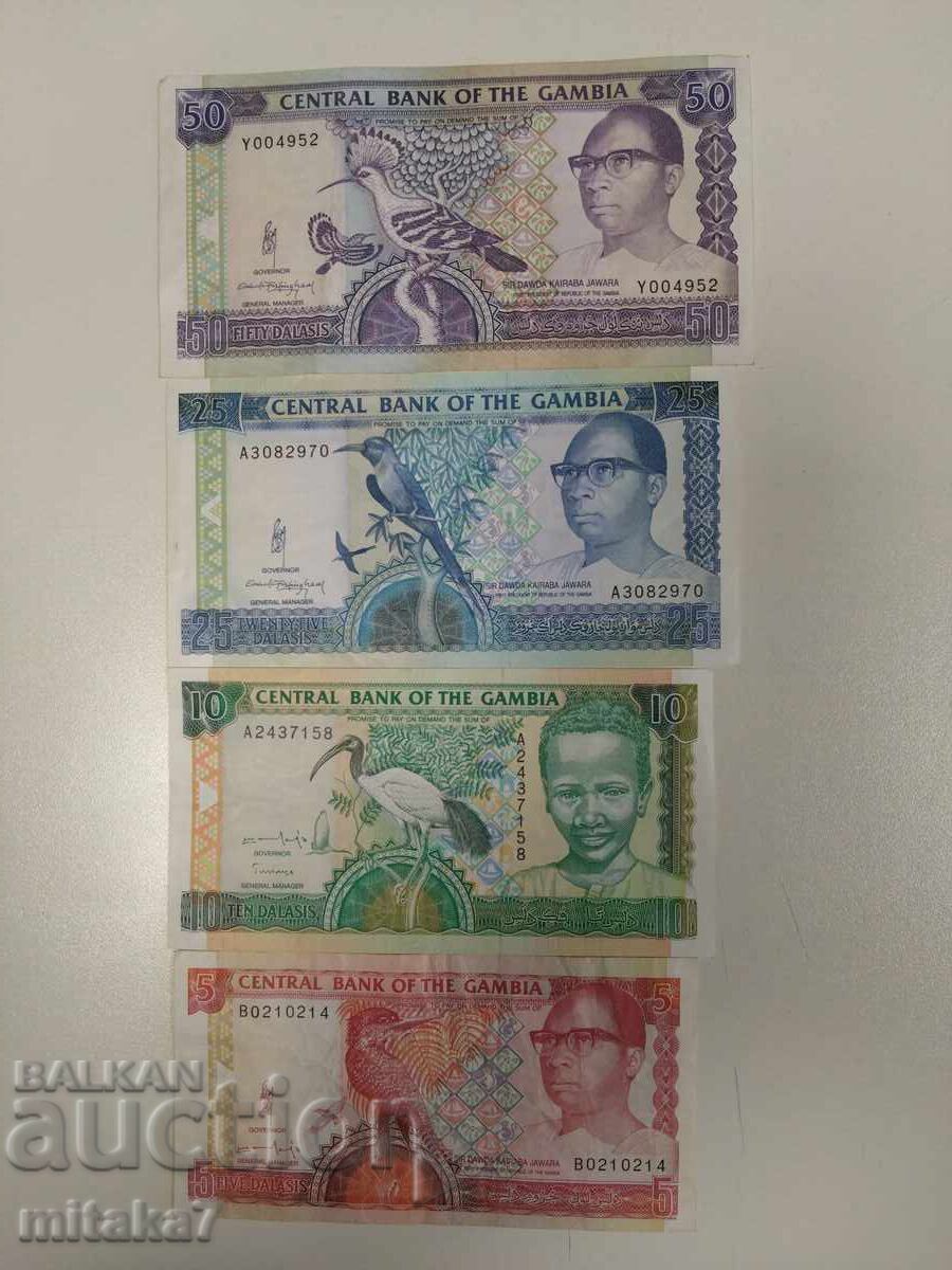 Λοτ τραπεζογραμματίων Γκάμπια Λοτ τραπεζογραμματίων Γκάμπια