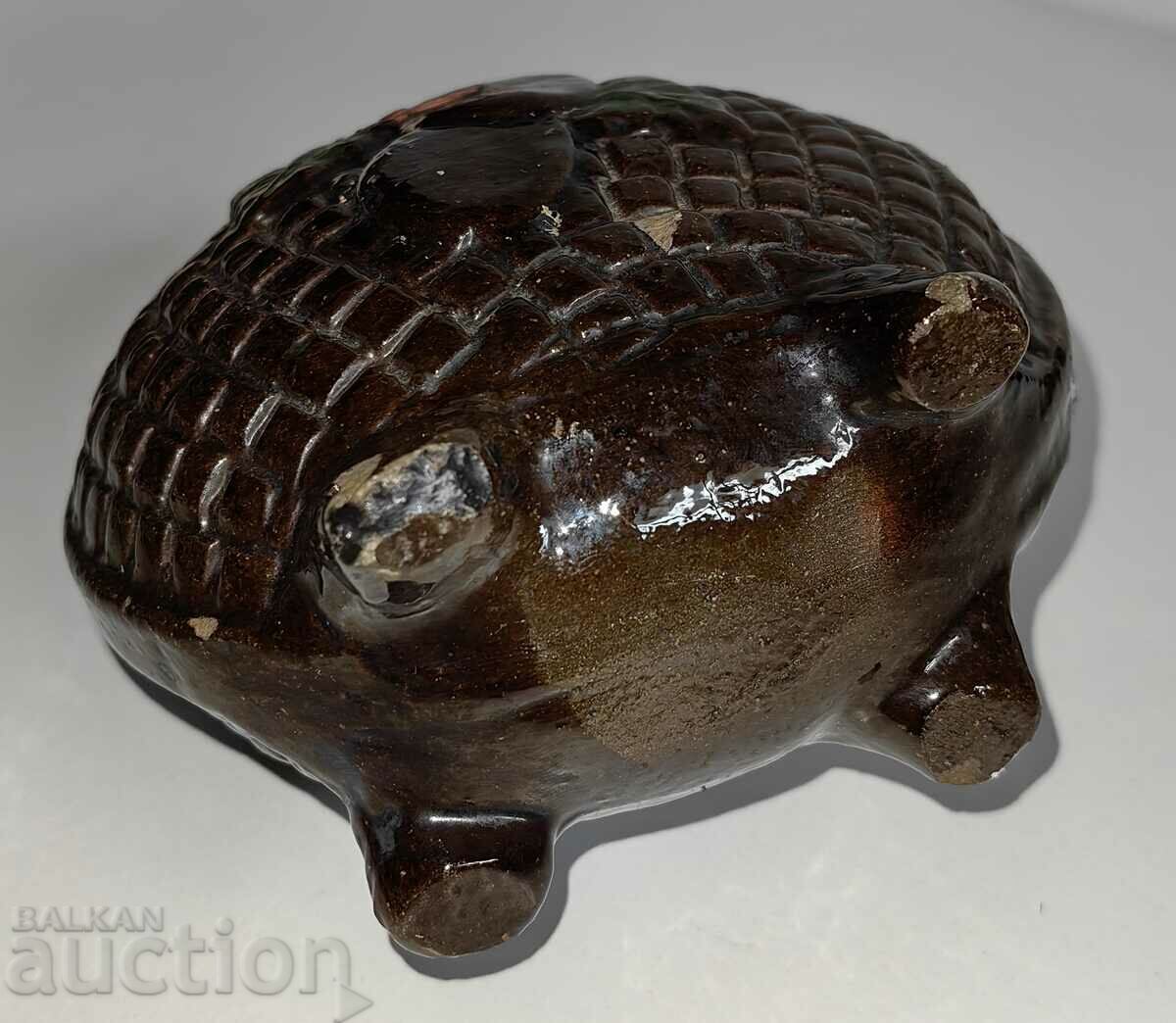 100 YEARS OLD CERAMIC PAVOUR EXCELLENT CONDITION HEALTHY - 6