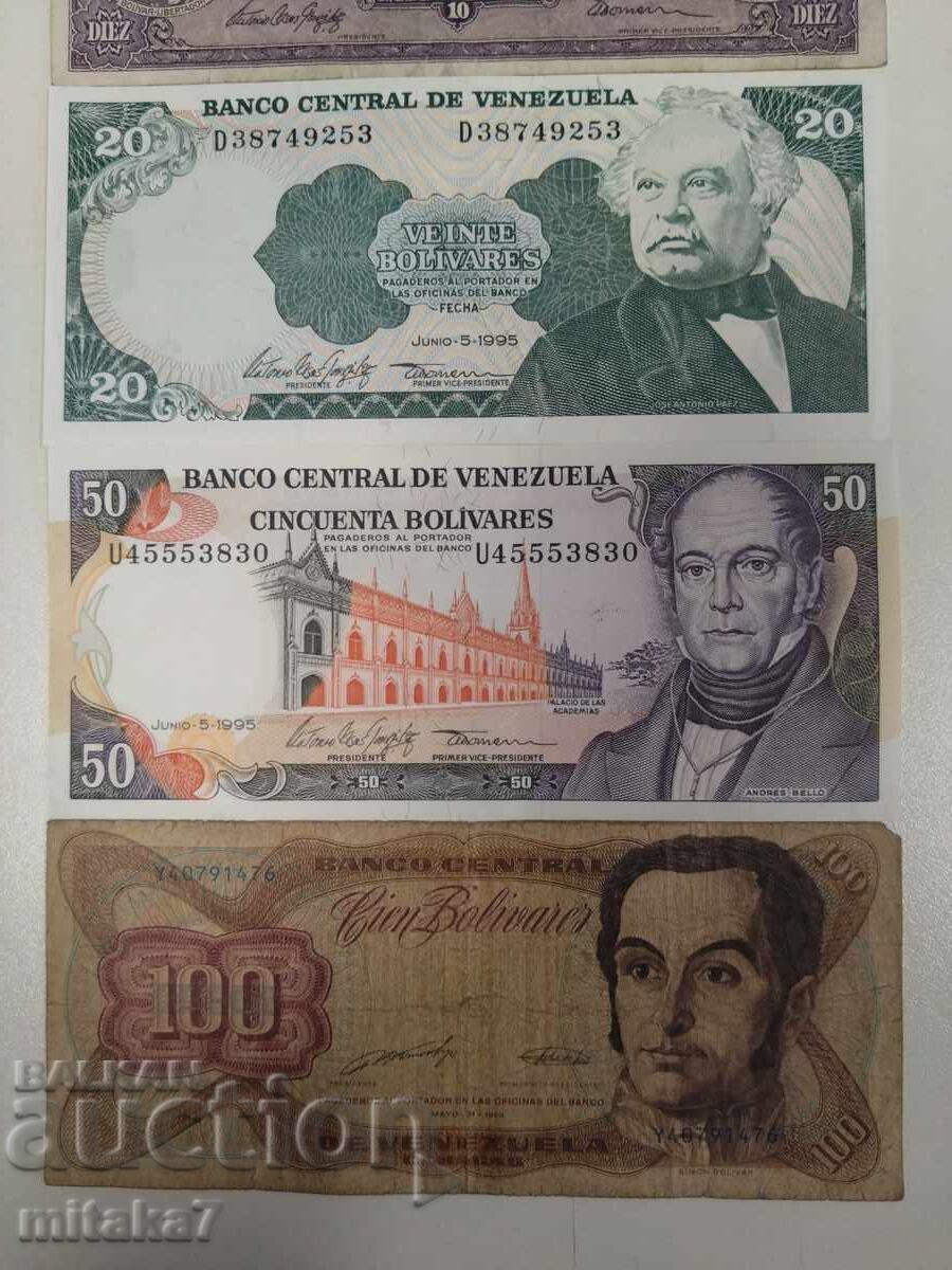 Lot de bancnote Venezuela - 6 Lot de bancnote Venezuela - 6