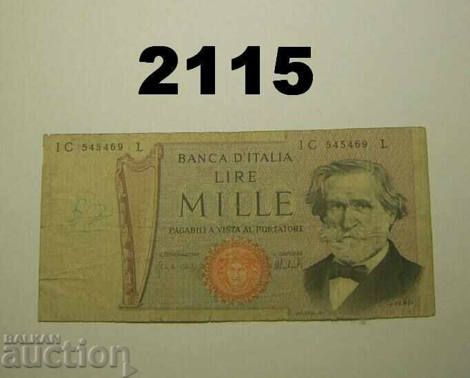 Italy 1000 Lire 1969 (1975)