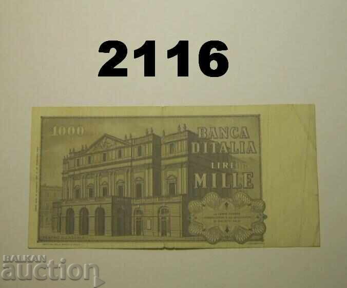 Италия 1000 лири 1969 (1977) с цена 2.00 лв. | € 1.02