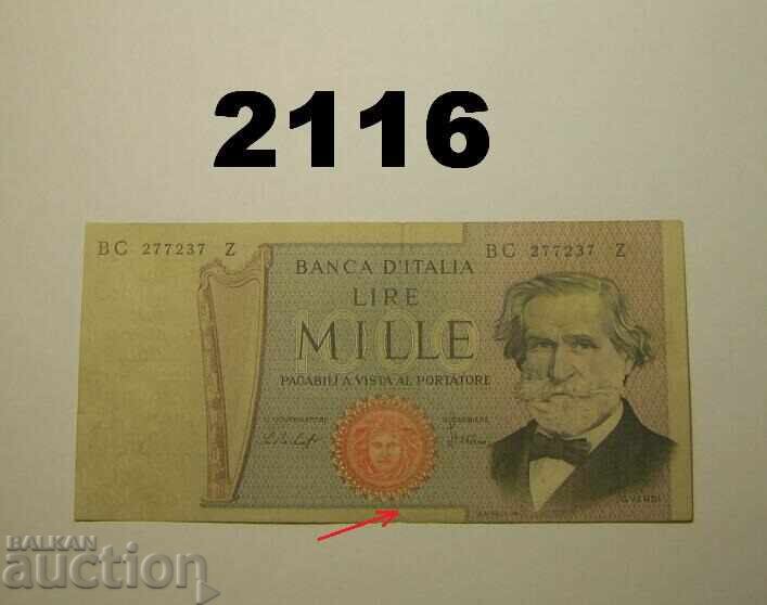 Италия 1000 лири 1969 (1977)